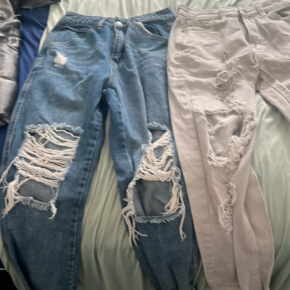Junior ripped jeans from Aeropostale, American Eagle and Angel kiss
